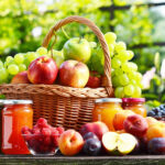 Fresh ripe organic fruits in the garden. Balanced diet.